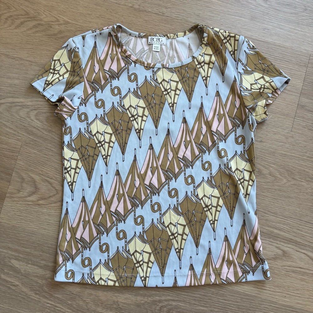 BCBG vintage art deco umbrella top ✶